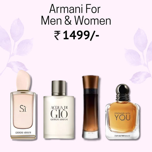 Pack Of Armani 30 ml X 4 For Men and Women.