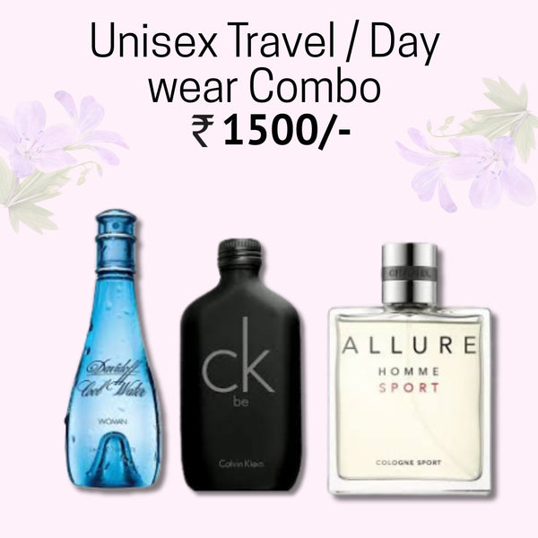 Unisex Travel / Day wear Combo - 3 x 50ml