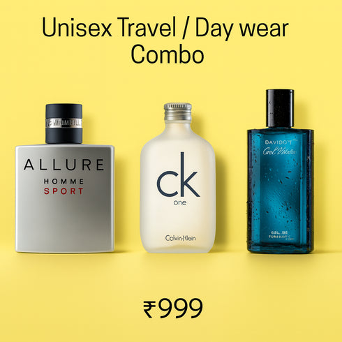 Unisex Travel / Day wear Combo - 3 x 30ml
