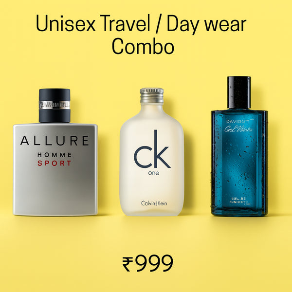 Unisex Travel / Day wear Combo - 3 x 30ml