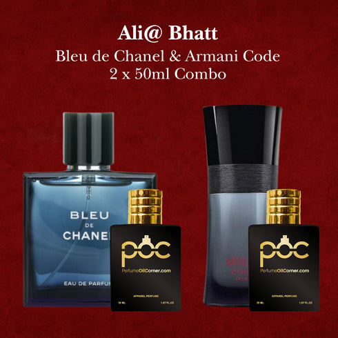Ali@ Bhatt - Bleu de Chanel Chanel & Armani Code 50ml Combo