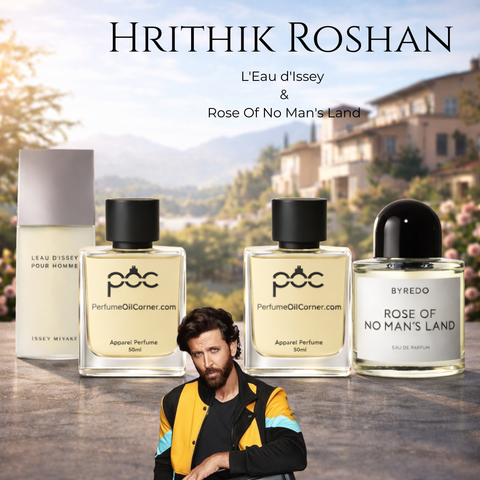 Hrithik Roshan - L'Eau d'Issey by Issey Miyake & Rose Of No Man's Land Byredo
