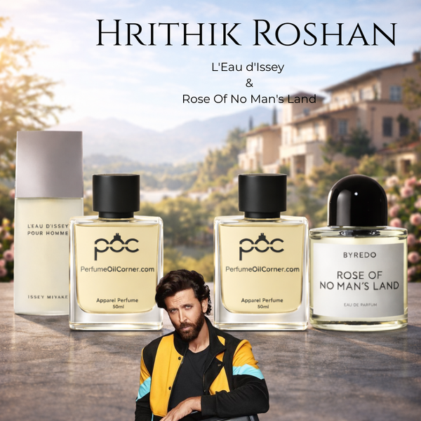 Hrithik Roshan - L'Eau d'Issey by Issey Miyake & Rose Of No Man's Land Byredo 50ml  Combo