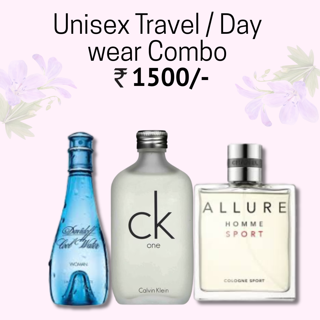 Unisex Travel / Day wear Combo - 3 x 50ml